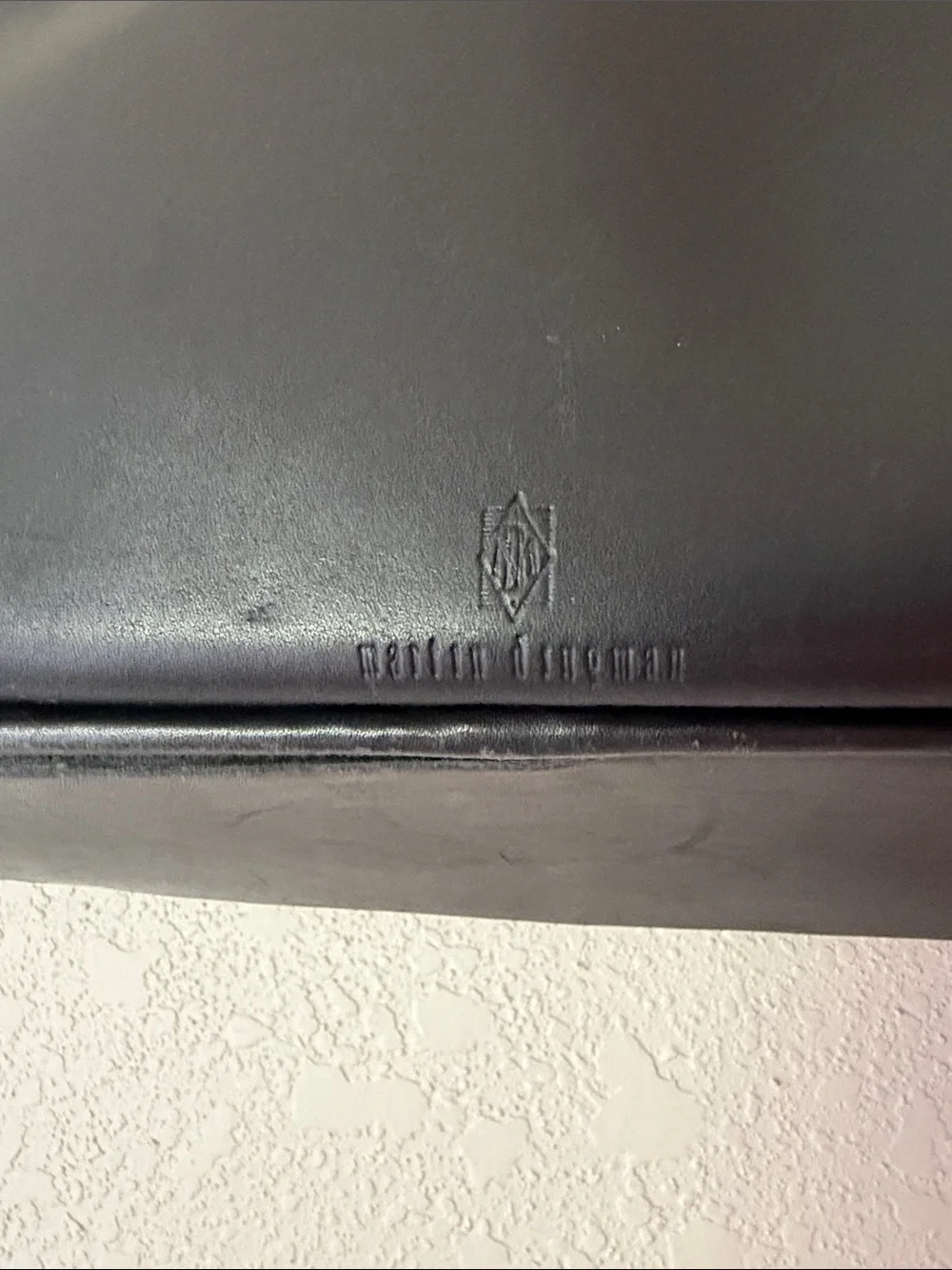 Martin Dingman Black Leather/Alligator Briefcase